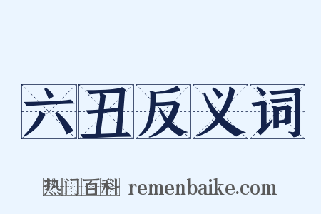 六丑反义词是什么意思的图片